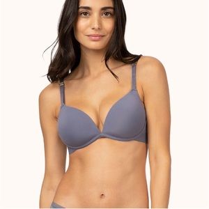 Set of 3 Lively Deep V No Wire Push Up Bras 34D New